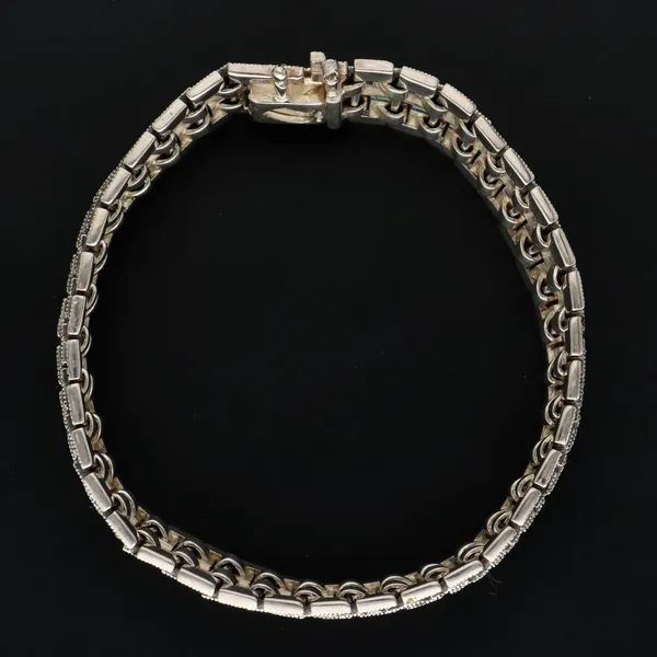 1930s-40s Silver & Marcasite Bracelet