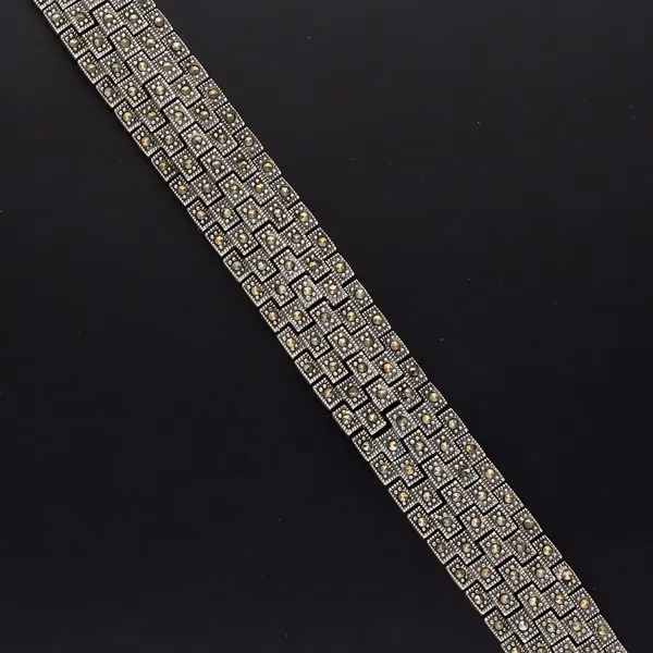 1930s-40s Silver & Marcasite Bracelet