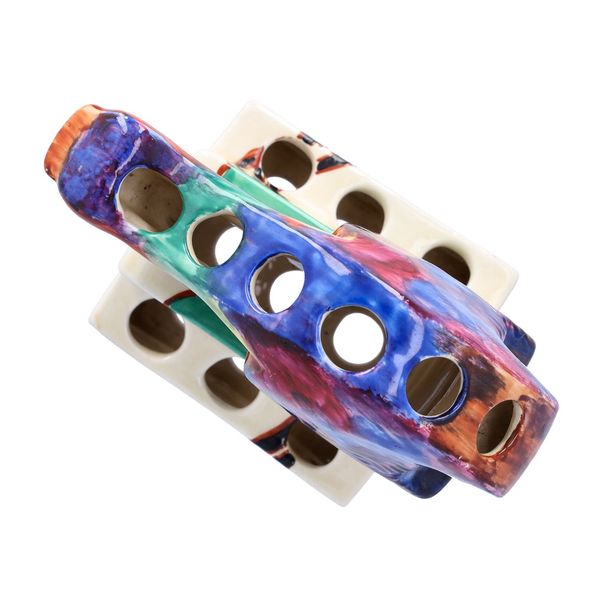 Clarice Cliff ‘Green Autumn’ Flying Swan Flower Block