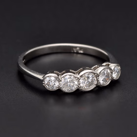 Platinum 0.85ct Diamond Ring