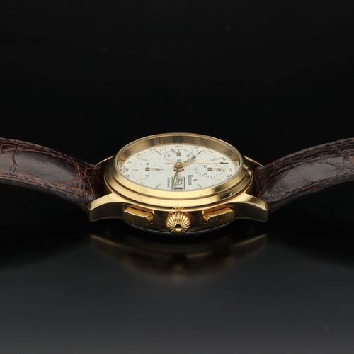 Bulova Steel and 18k Gold Day Date Automatic Watch image-6