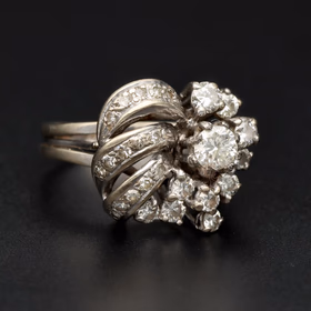18ct White Gold Diamond Cocktail Ring