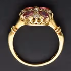 18ct Yellow Gold Ruby & Diamond Ring