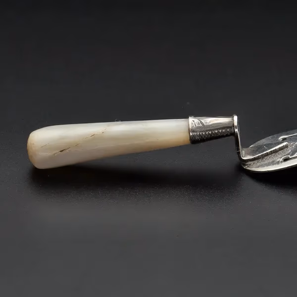 Sterling Silver and Mother of Pearl Trowel Shaped Bookmark