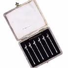 Art Deco Silver Cocktail Sticks