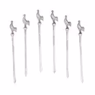 Art Deco Silver Cocktail Sticks