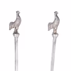 Art Deco Silver Cocktail Sticks