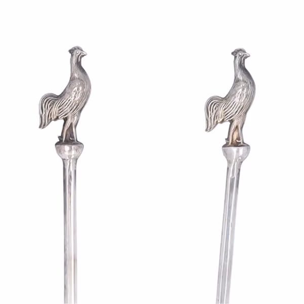 Art Deco Silver Cocktail Sticks