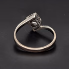 18ct White Gold Diamond Twist Ring