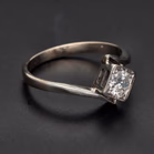 18ct White Gold Diamond Twist Ring