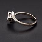 18ct White Gold Diamond Twist Ring