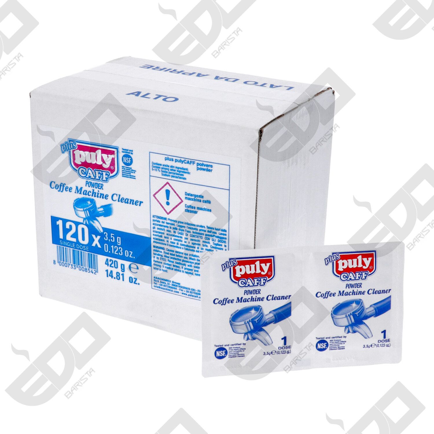 puly caff plus 120 sachets: espresso machine Plus cleaner for the group,  cups and teapots
