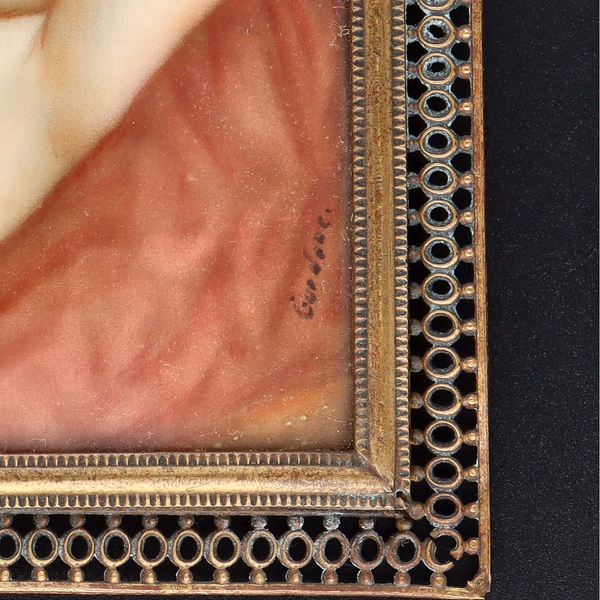 Set of 3 19th Century Miniature Portraits of Women