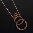 18ct Yellow Gold Coral & Diamond Necklace