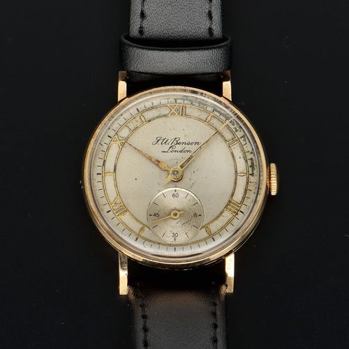 Mid Century JW Benson 9ct Gold Watch image-2