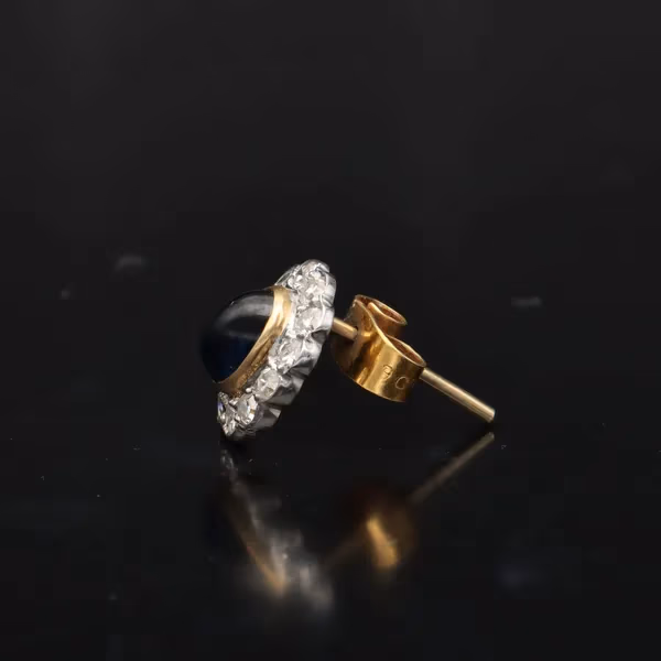 Sapphire and Diamond Earrings