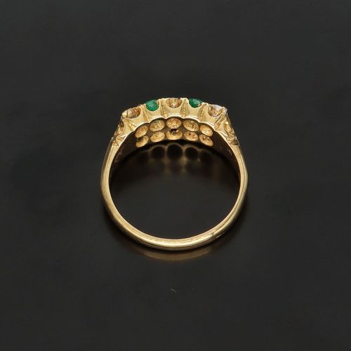 18ct Yellow Gold, 1.2ct Emerald & 1.2ct Diamonds Ring image-6