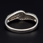 9ct White Gold 0.57ct Diamond Cluster Ring