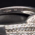 9ct White Gold 0.57ct Diamond Cluster Ring