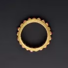 18ct Yellow Gold & Cabochon Ruby Ring