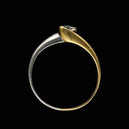 18ct Gold Aquamarine Ring. Birmingham 1996 image-6
