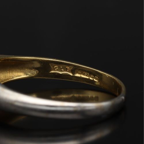 18ct Gold Aquamarine Ring. Birmingham 1996 image-4