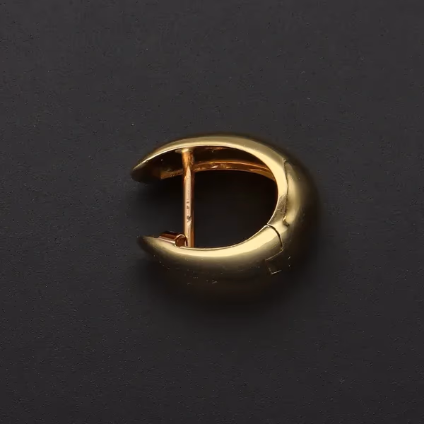 Pair of Italian 18ct Gold Hoop Earrings