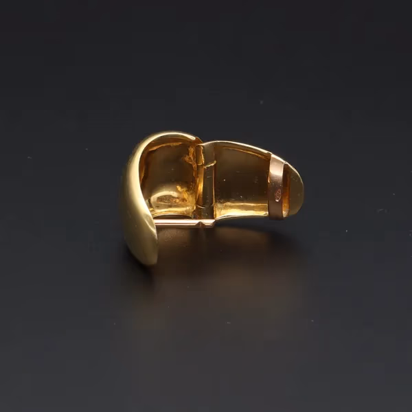 Pair of Italian 18ct Gold Hoop Earrings