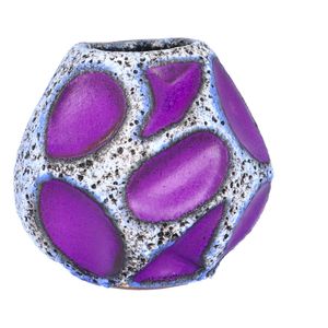 Vintage Roth Keramik 308 Purple Grenade Vase