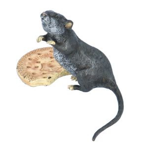 Franz Bergmann Bronze Rat with a Biscuit