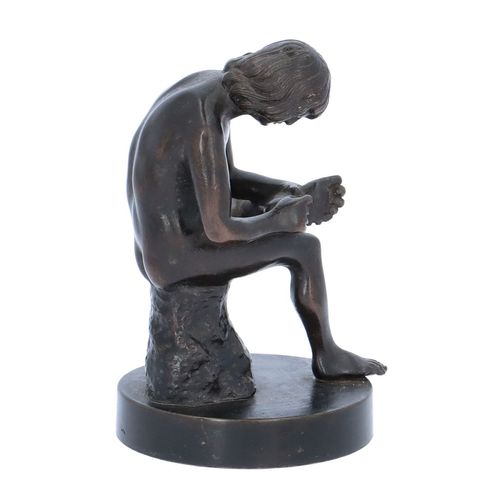 Grand Tour Miniature Bronze Sculpture of Spinario image-4