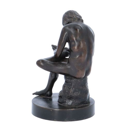 Grand Tour Miniature Bronze Sculpture of Spinario image-3