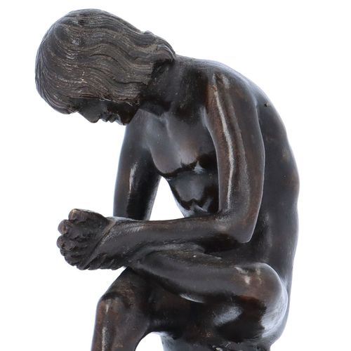 Grand Tour Miniature Bronze Sculpture of Spinario image-5