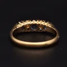 Antique 18ct Gold Sapphire Diamond Ring. 1910