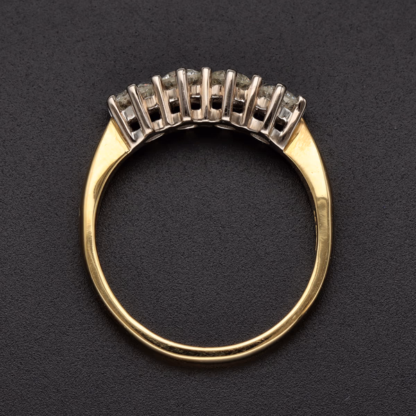 18ct Yellow Gold Four Stone Diamond Ring