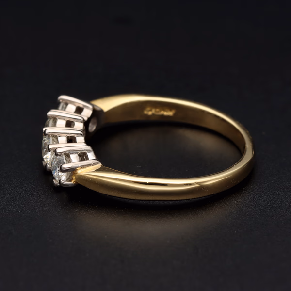 18ct Yellow Gold Four Stone Diamond Ring