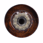 Pair of Edwardian Open Barley Twist Oak Candlesticks