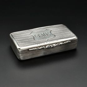 Victorian Silver Snuff Box By Francis Clark