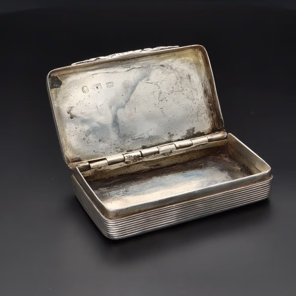 Victorian Silver Snuff Box By Francis Clark