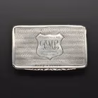 Victorian Silver Snuff Box By Francis Clark