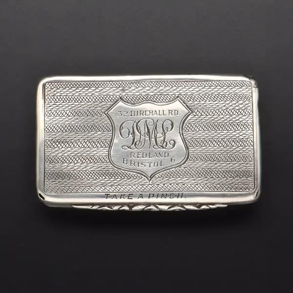 Victorian Silver Snuff Box By Francis Clark