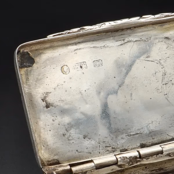 Victorian Silver Snuff Box By Francis Clark