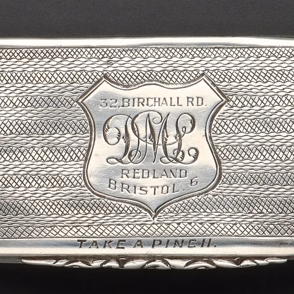 Victorian Silver Snuff Box By Francis Clark