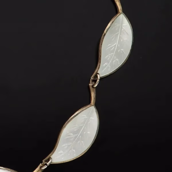 Vintage David Andersen Vermeil Silver and Enamel Necklace