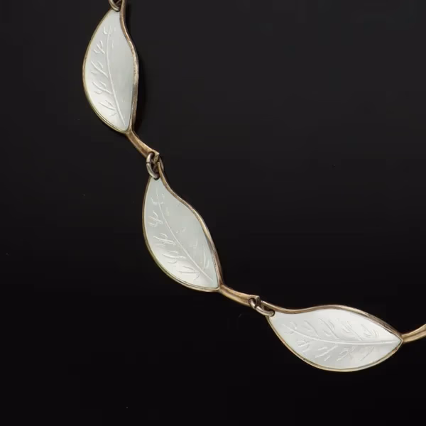 Vintage David Andersen Vermeil Silver and Enamel Necklace