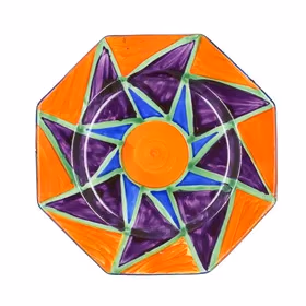 Clarice Cliff Original Bizarre Octagonal Plate