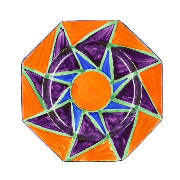 Clarice Cliff Original Bizarre Octagonal Plate