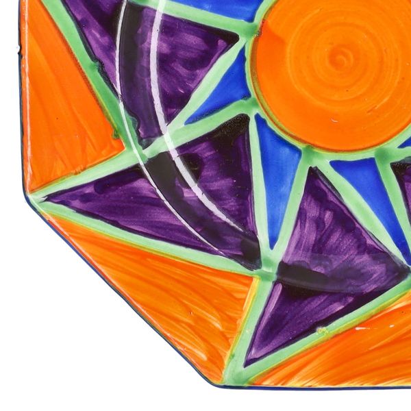 Clarice Cliff Original Bizarre Octagonal Plate