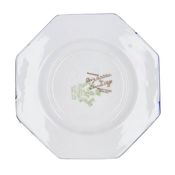 Clarice Cliff Original Bizarre Octagonal Plate