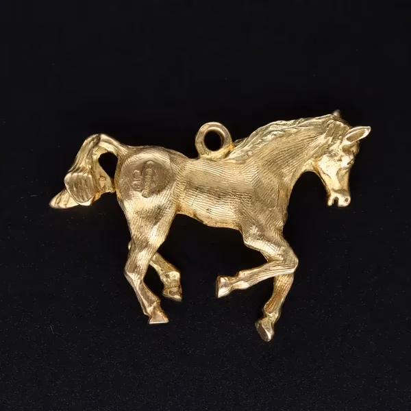9ct Gold Horse Charm